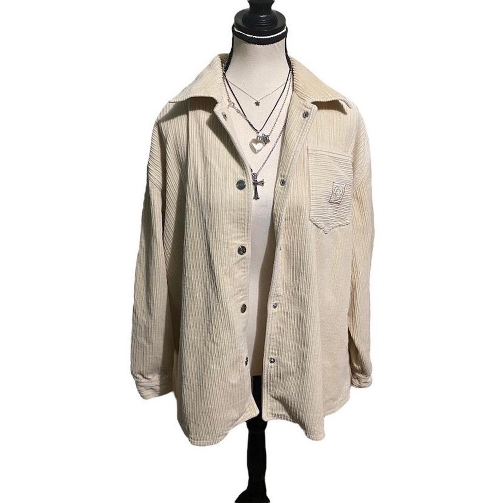 REMAIN BIRGER CHRISTENSEN Off-White Corduroy Evary Shirt